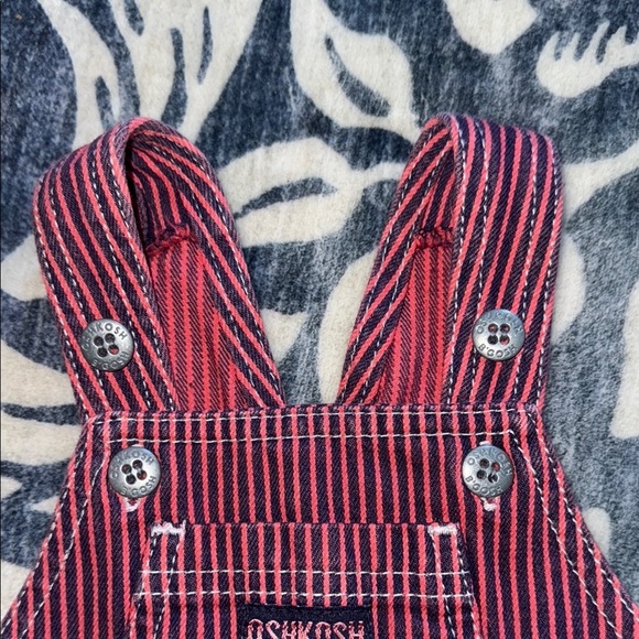 Vintage OshKosh B'gosh Pink and Blue Striped Denim dress - Picture 3 of 9